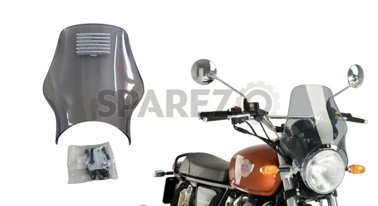 Royal Enfield GT Continental and Interceptor 650 Light Smoke Fly Screen   - SPAREZO